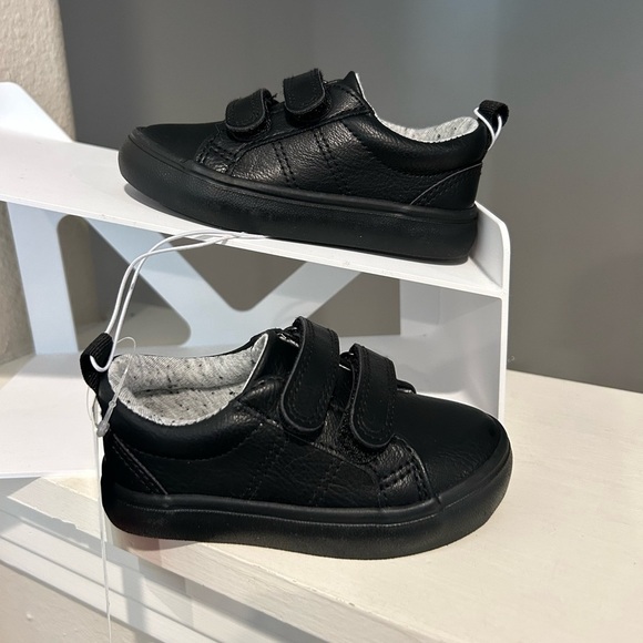 Cat & Jack Toddler Boys' Dino Shoes Black Hook Loop Infant Baby Multiple Sizes - Picture 1 of 10